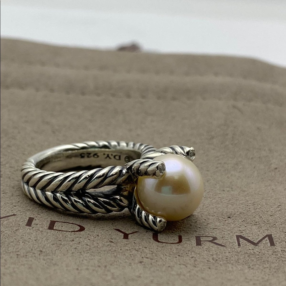 DAVID YURMAN Cultured Freshwater Pearl & Diamonds - Picture 2 of 7